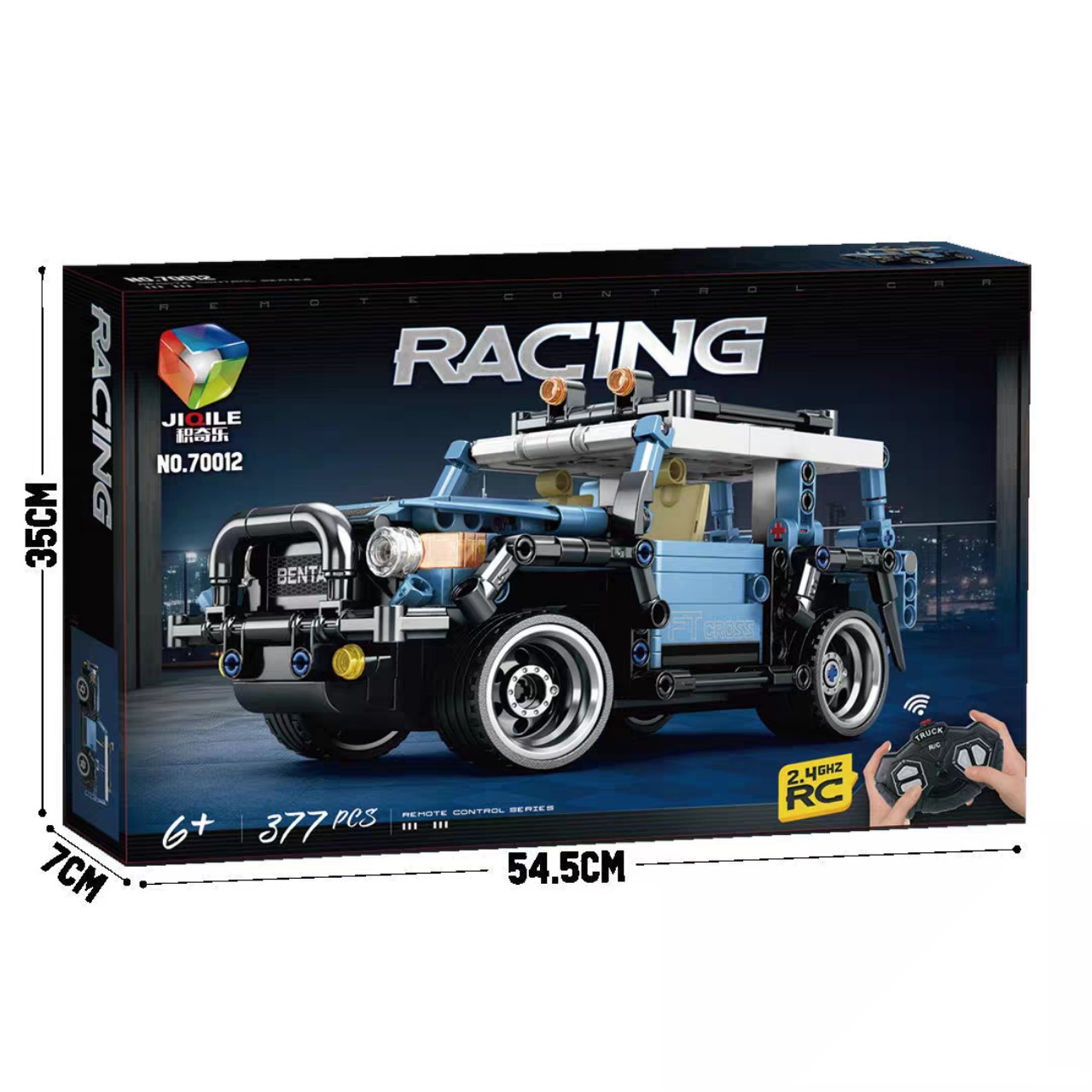 Đồ chơi lắp ráp Technic xe ô tô Toyota có điều khiển từ xa - Jiqile 70012 + 377 mảnh