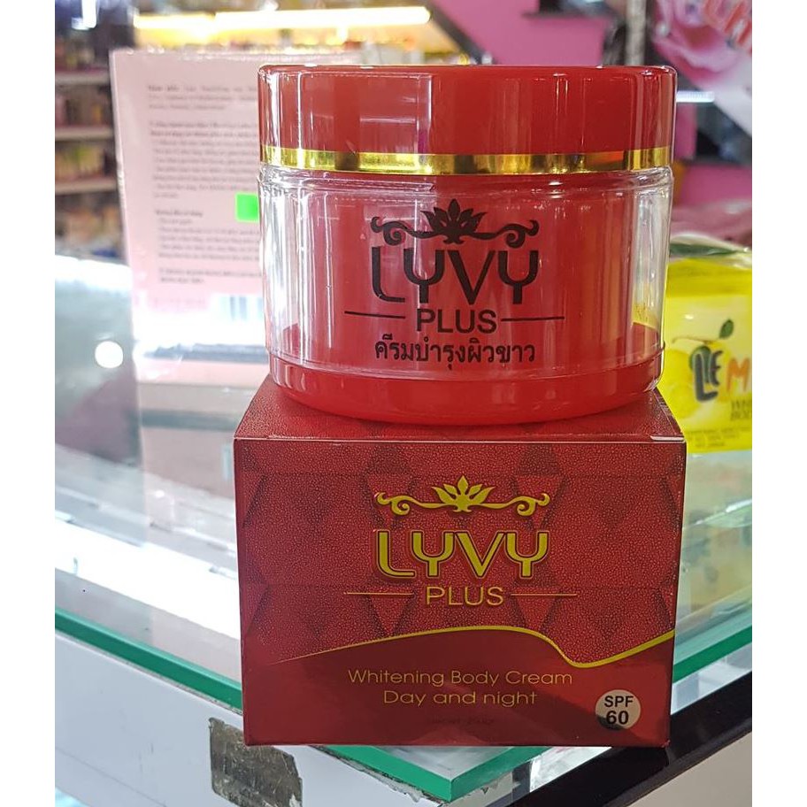 Kem Body Lyvy Plus Đỏ Giúp Da Trắng Hồng Mịn Màng Chống Lão Hóa Loại Bỏ Những Sắc Tố Đen Nấm Mốc Cháy Sạm Do Ảnh Hưởng Của Ánh Nắng Mặt Trời Đặc Biệt Tăng Cường Chống Nắng