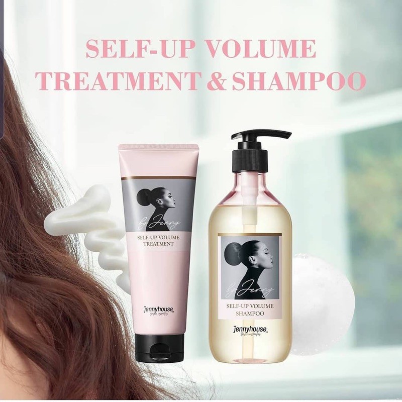 [Hcm][Nhacuabeautyholic] Bộ Gội Làm Phồng Tóc Jennyhouse Self Up Volume Treatment & Shampoo