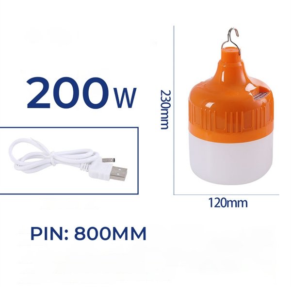 Bóng Đèn Tích Điện 100W 200W Siêu Sáng