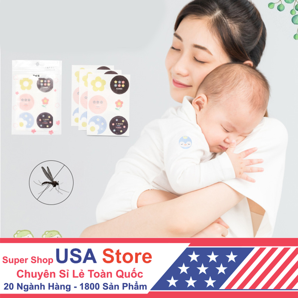 Set 18 Miếng Dính Tránh Muỗi Hoạt Hình K9 - Tinh Dầu Xua Côn Trùng