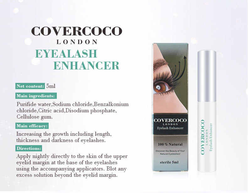 Covercoco Eye Lash Huyết Thanh 100% Hữu Cơ Tự Nhiên Nuôi Dưỡng Lông Mi Mở Rộng Enhancer Tăng Trưởng