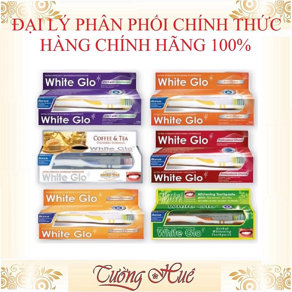 Kem Đánh Răng White Glo Extra Strength Whitening Toothpaste - 150G ( Nhiều Lựa Chọn )