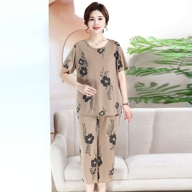 Đồ bộ trung niên nữ mặc nhà B61 - Đồ bộ quần áo kiểu thời trang cho mẹ cho bà - Shop bộ ngủ mùa hè m