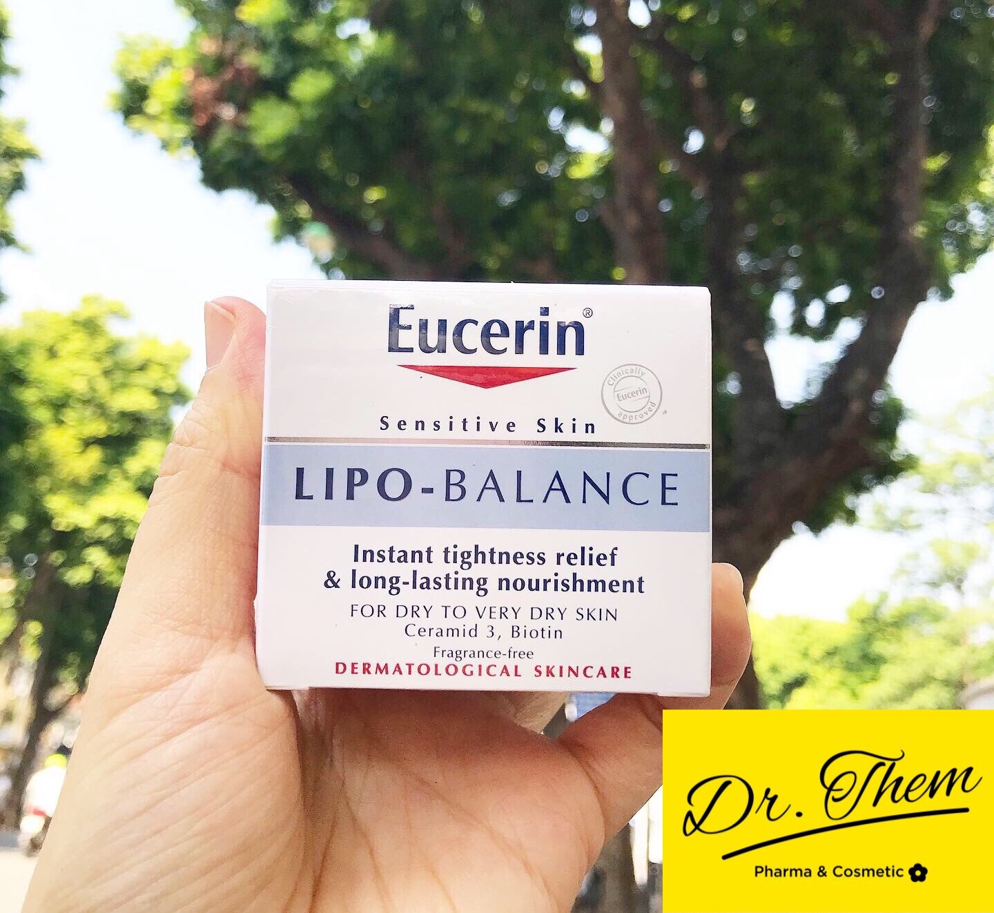 Kem Dưỡng Ẩm Cho Da Khô Và Nhạy Cảm Eucerin Lipo Balance 50ml