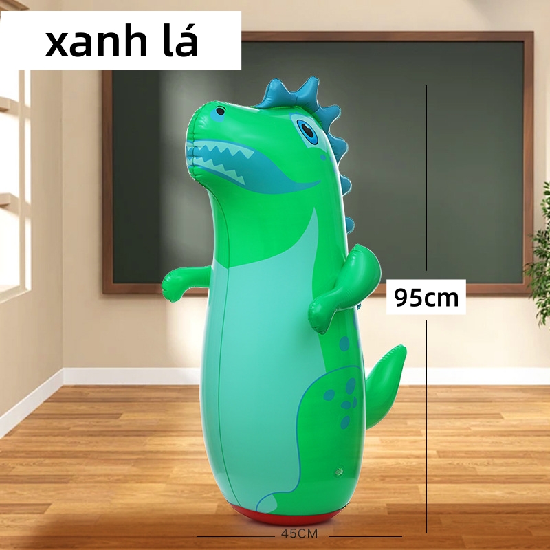 Đồ chơi đấm bốc cột Tumbler giải nén vui nhộn cho bé-đồ chơi Lật đật bơm hơi đáy rỗng cao 95cm chất liệu PVC an toàn cho trẻ em
