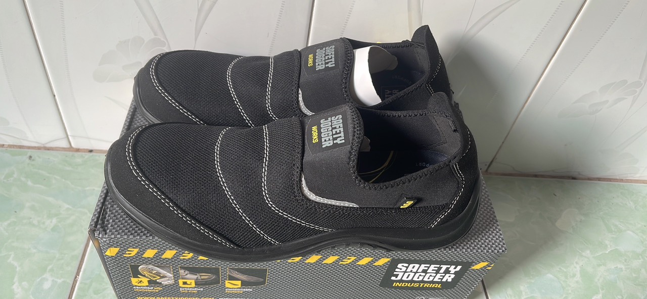 Giày bảo hộ lao động nam siêu nhẹ không dây Safety Jogger Yukon S1P CHÍNH HÃNG cao cấp - Giày chống đinh đi công trình cho kỹ sư công nhân