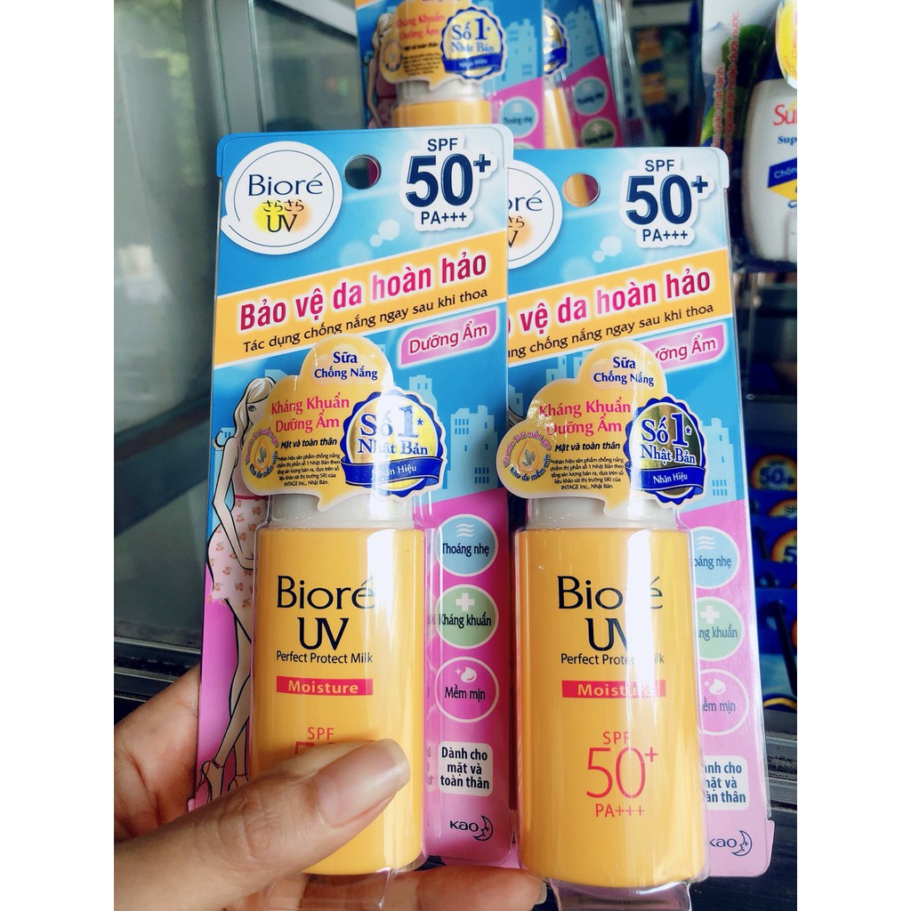 Kem chống nắng Biore Perfect Block Milk vàng cam kết hàng đúng mô tả chất lượng đảm bảo an toàn đến sức khỏe người sử dụng