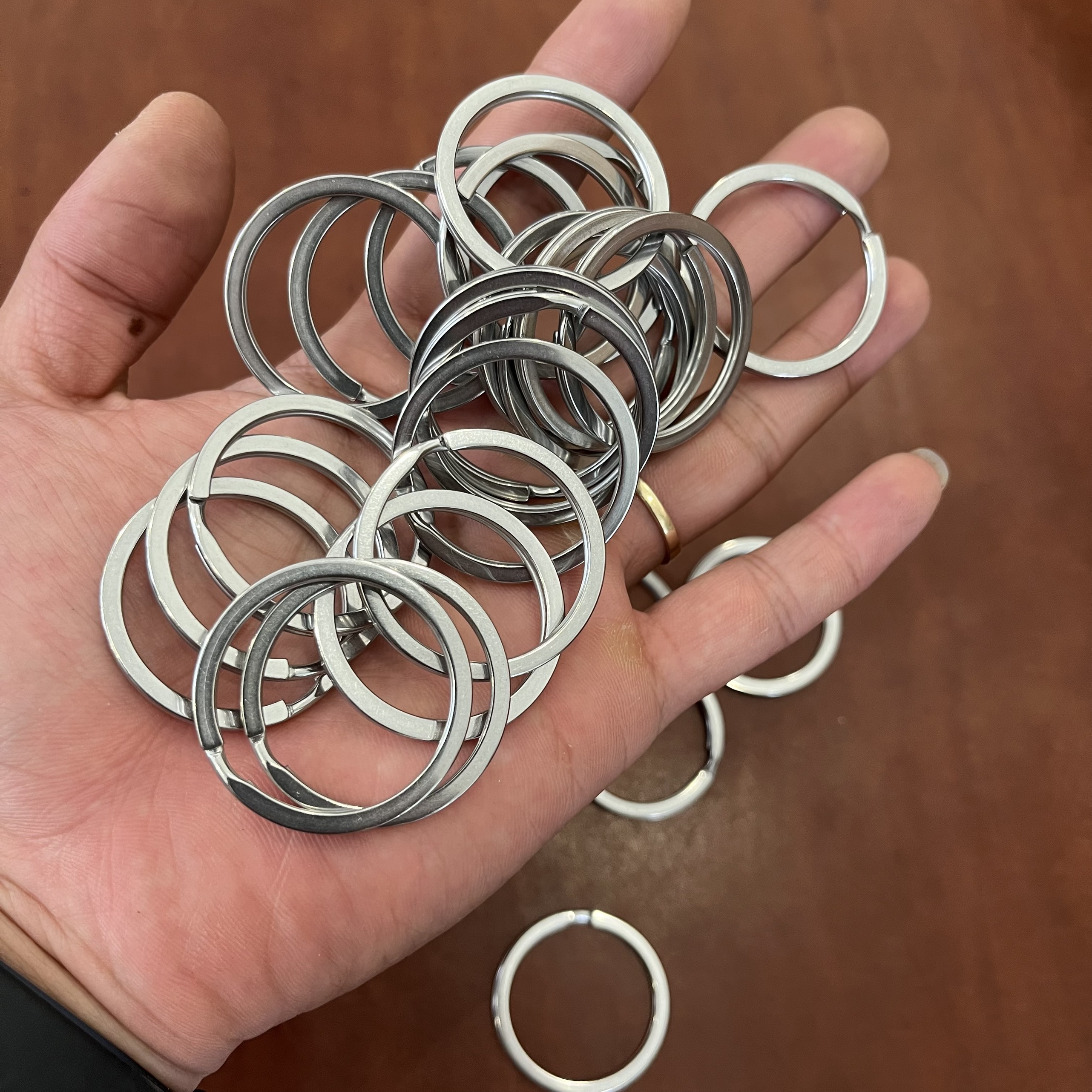 Khoen móc khoá khoen edc tròn ring phụ kiện inox 304