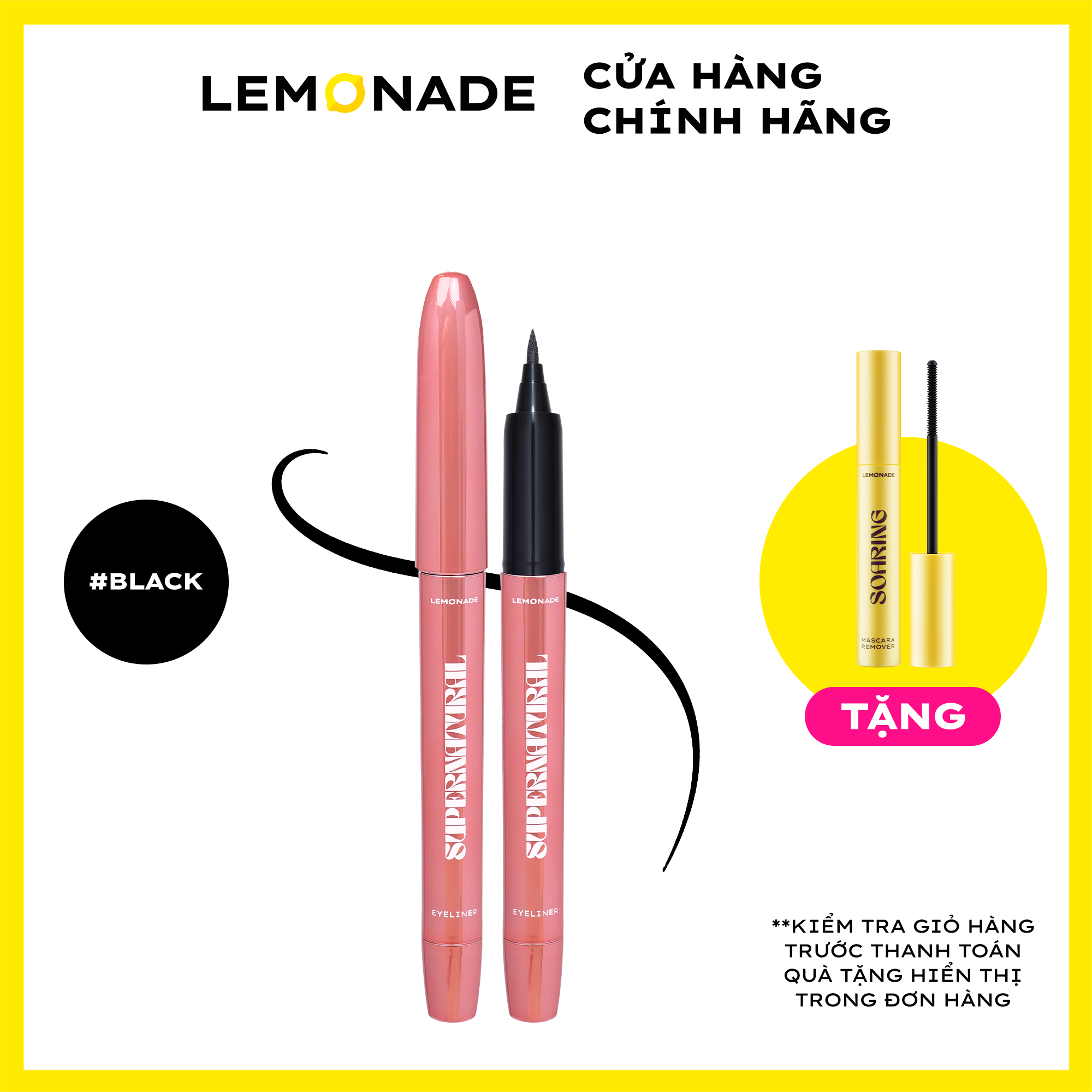 [QUÀ TẶNG + VOUCHER] Bút kẻ mắt Lemonade SuperNatural Eyeliner 1g