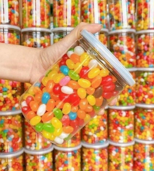 Kẹo sỏi socola 500gr - ăn vặt hottrend - Hkfood Hũ 100g 250g 470g