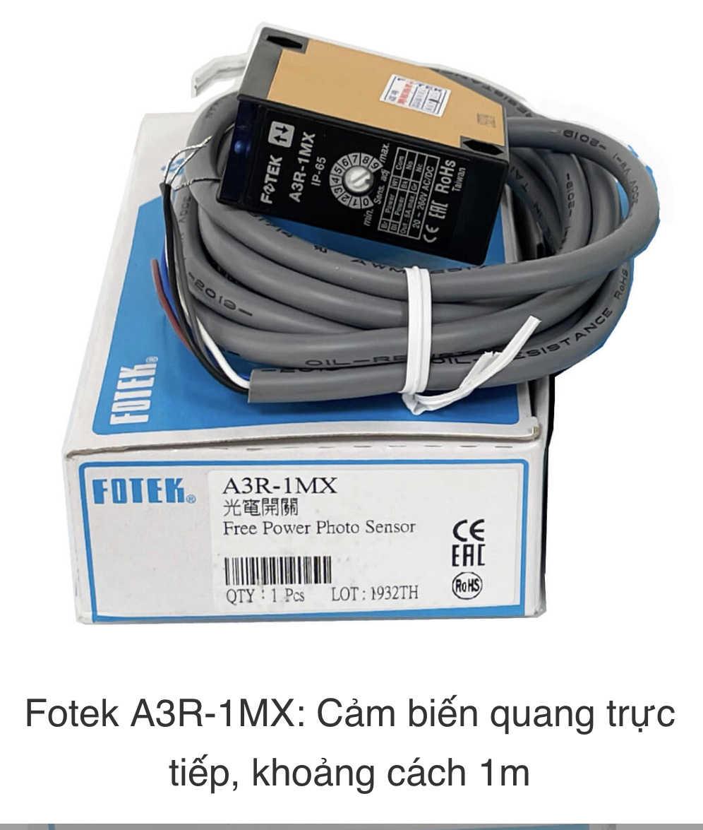 Fotek A3R-1MX: Cảm biến quang trực tiếp khoảng cách 1m 2 hand