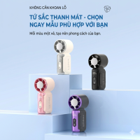 Quạt mini cầm tay sò lạnh pin sạc tích điện 199 tốc độ gió mát- Gutek K813