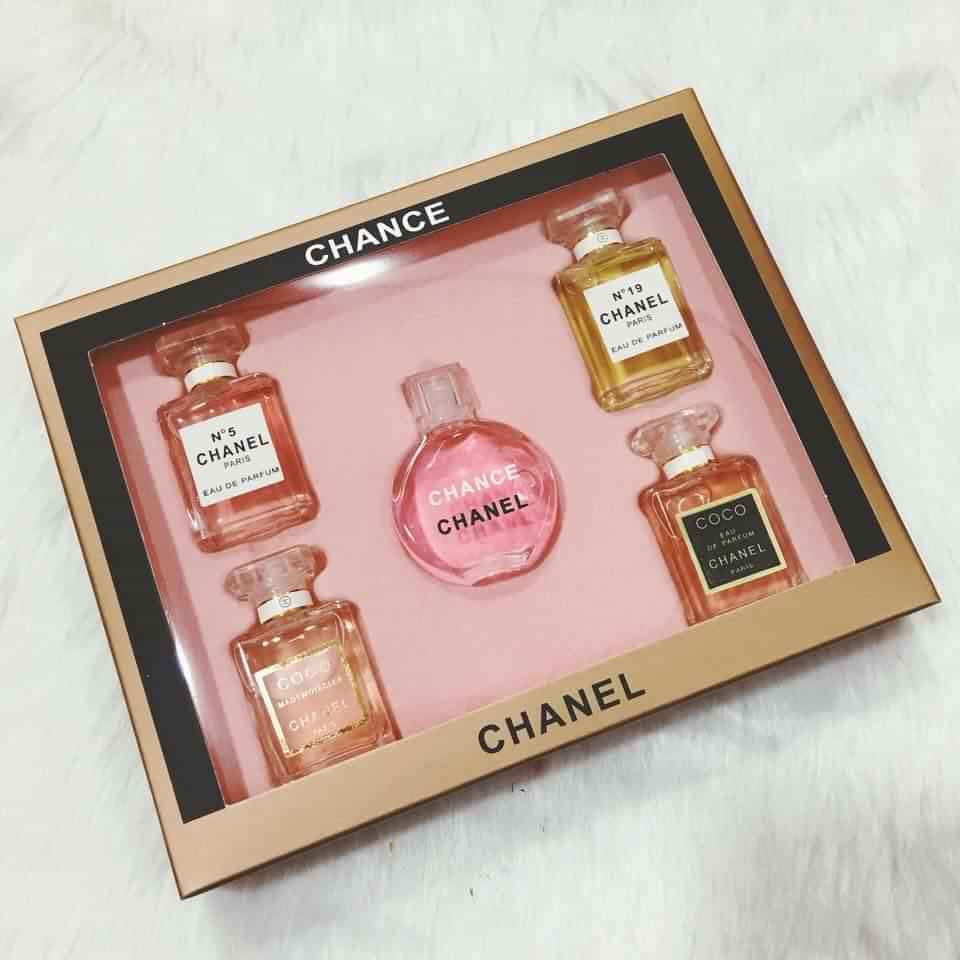 SÉT 5 CHAI NƯỚC HOA NỮ CAO CẤP