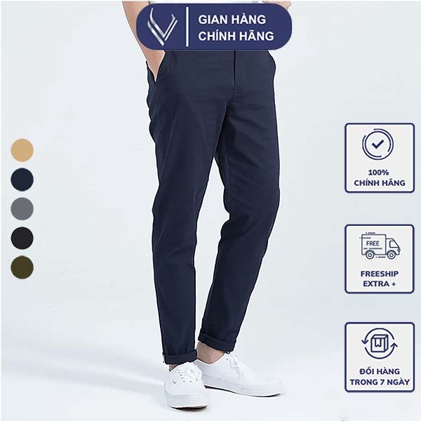 Quần Kaki Nam Chất Liệu Cotton Dày Dặn Bền Đẹp Tôn Dáng Người Mặc - VERATINO