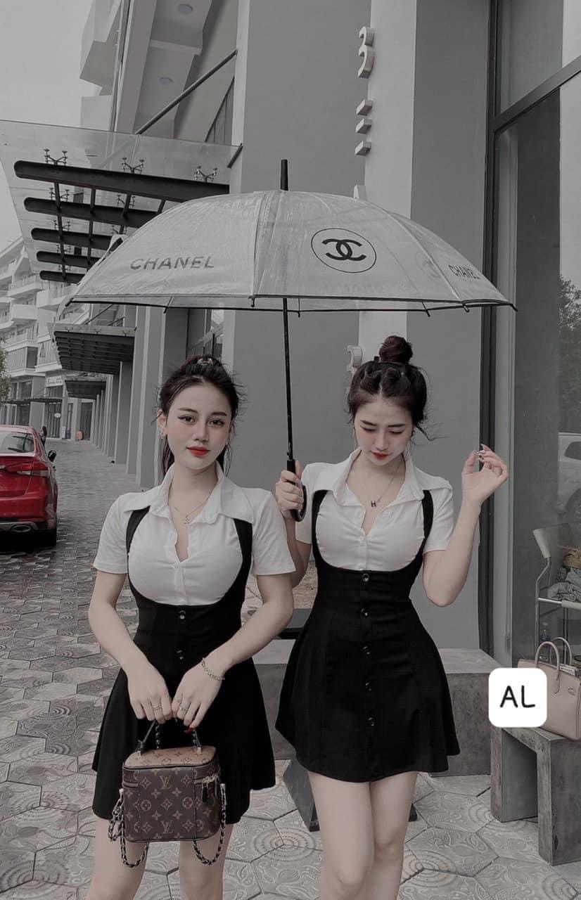 Mua Váy yếm kaki 2 túi style Hàn Quốc dễ thương | Tiki