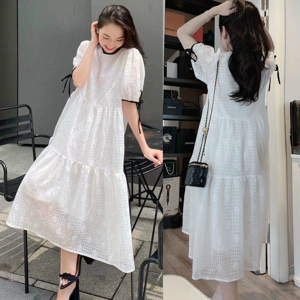 Order Ulzzangs Instagram photo Váy trắng Size S M L Giá 275000 đ  orchidvay vayxinh váy v  Fashion illustration dresses Fashion  Korean street fashion