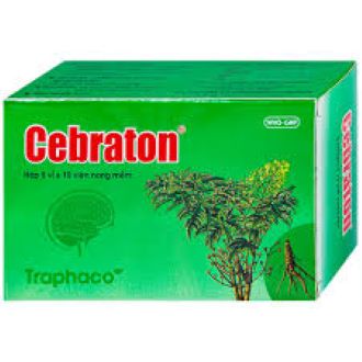 Thuốc Cebraton Traphaco bổ khí huyết hoạt huyết dưỡng não (5 vỉ x 10 viên)