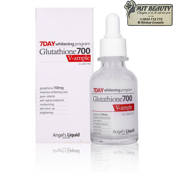 [HCM]Huyết Thanh Trắng Da 7 Day Whitening Program Glutathione 700 V-Ample