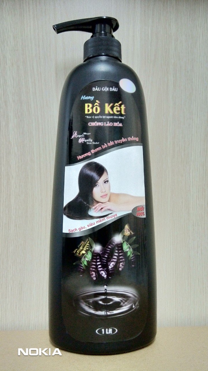 Dầu gội bồ kết 1000ml thảo dược đen tóc siêu mềm chống rụng