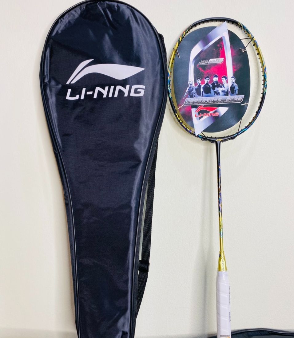 ( SƠN LÔ GÔ ) Vợt Cầu Lông Lining Axforce 80 Rồng Lửa Căng Max 13Kg Tặng Quấn Cán + Bao Đựng + Công 