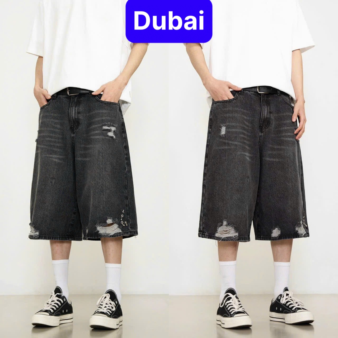 QUẦN WIDE LEG SHORT JEANS NAM ỐNG RỘNG QUẦN JEANS SHORT LỬNG PHONG CÁCH CÁ TÍNH HOT TREND MÙA HÈ 202