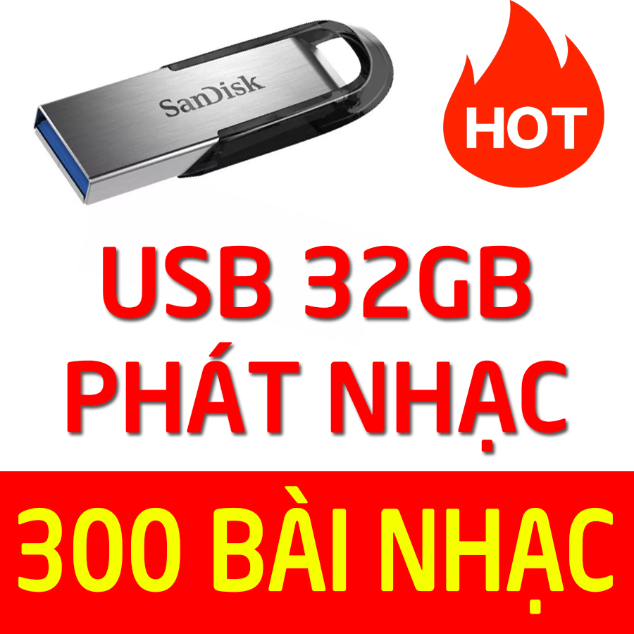 USB Phát nhạc cho oto đã chép sẵn 32GB nhạc trữ tình bolero nhạc vàng nhạc hải ngoại chất lượng cao 