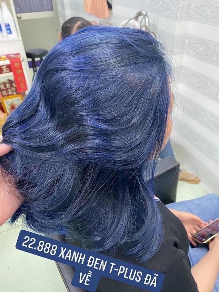 Tuýp Thuốc Nhuộm Tóc Màu Xanh Đen Tplus Blue Black 22/888 Hair Dye Cream