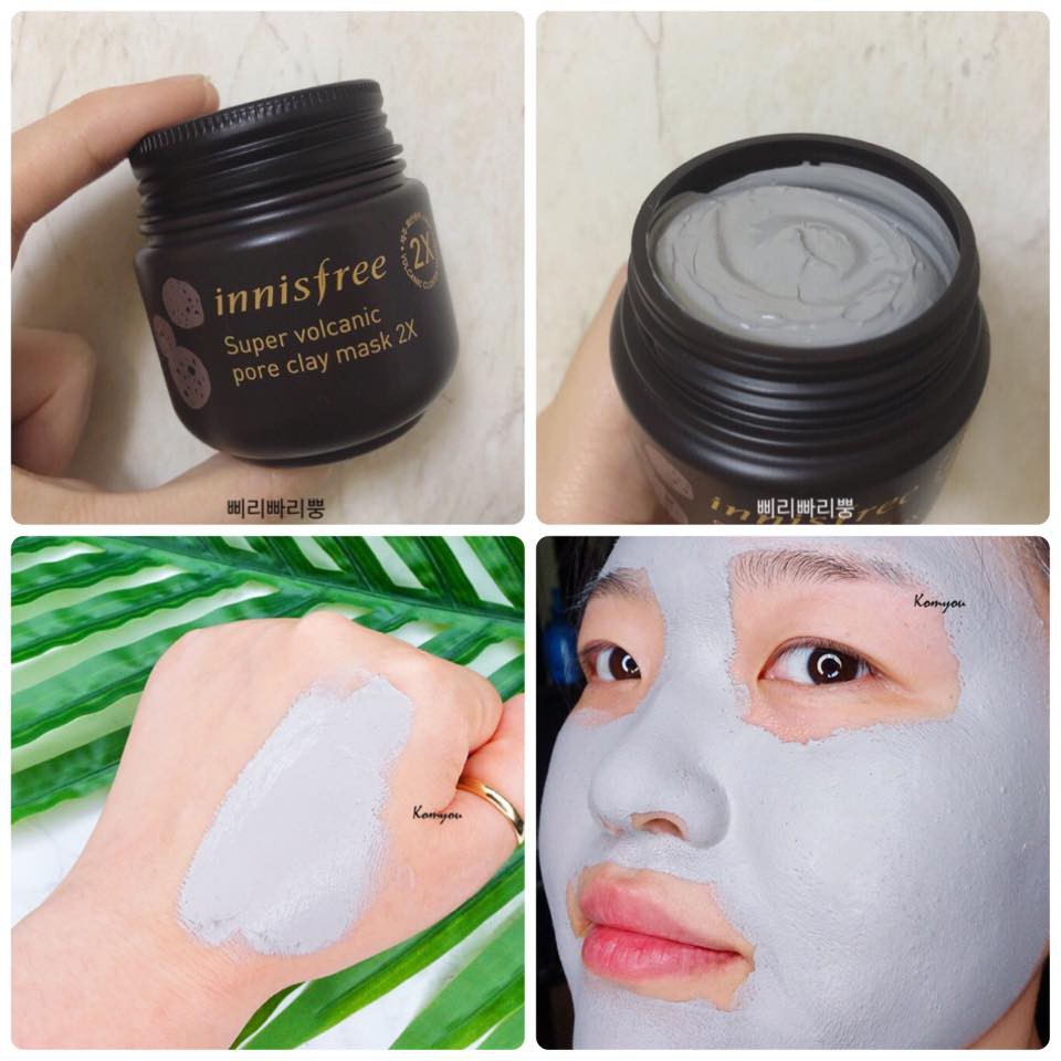 [HCM]Mặt nạ đất sét Innisfree Super Volcanic Pore Clay Mask 2X (100ml)