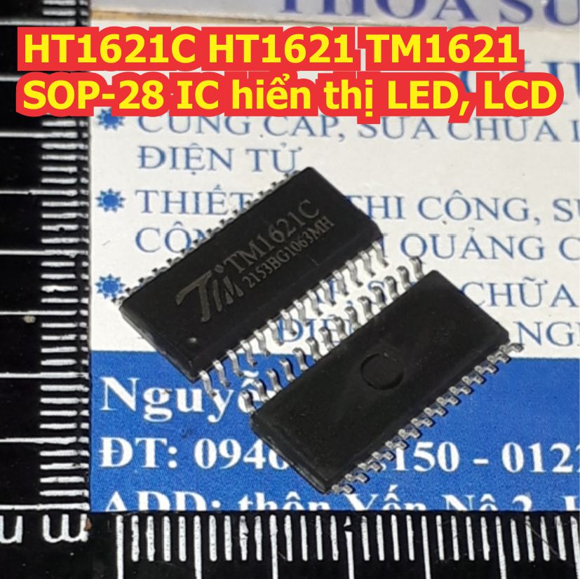 3 con HT1621B HT1621 TM1621B  TM1621C 1621 SSOP-48 IC hiển thị LED LCD kde3040