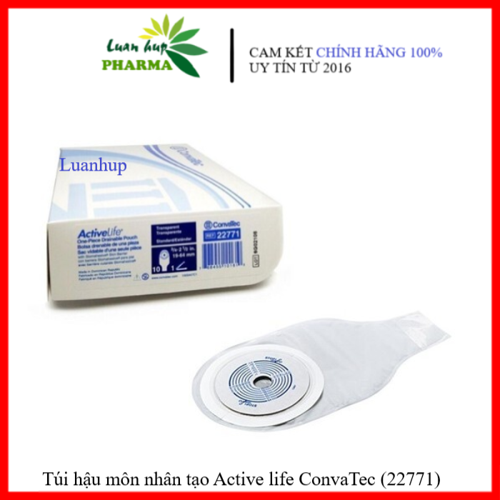 Convatec Active Life (1 Box) Túi Hậu Môn Mỹ Chính Hãng - 2 Lớp Đế Dán