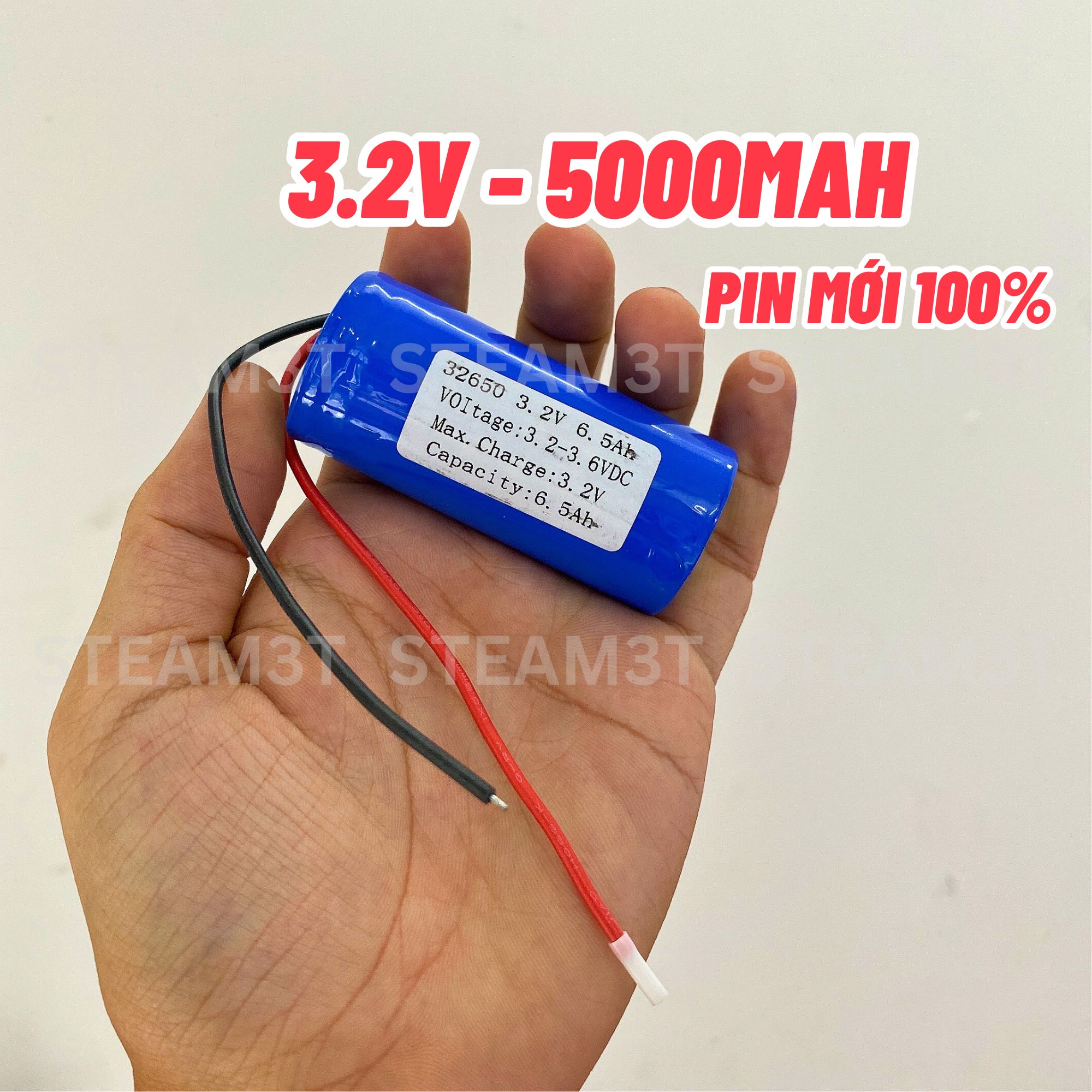 Pin sạc 32650 pin 3.2V Mới 100% đủ dung lượng 5000mAh 10000mAh Pin đèn đường năng lượng mặt trời - L