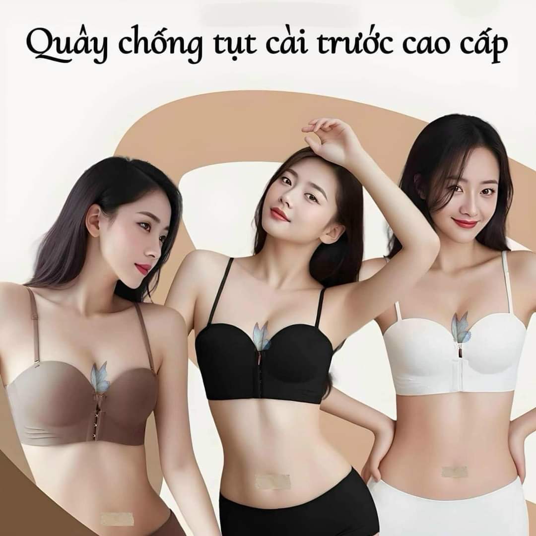 Áo Cup CAO CẤP Không Gọng ĐỆM DÀY Nâng Đẩy Ngực Có Khuy Cài Trước Chống Tụt [A38]