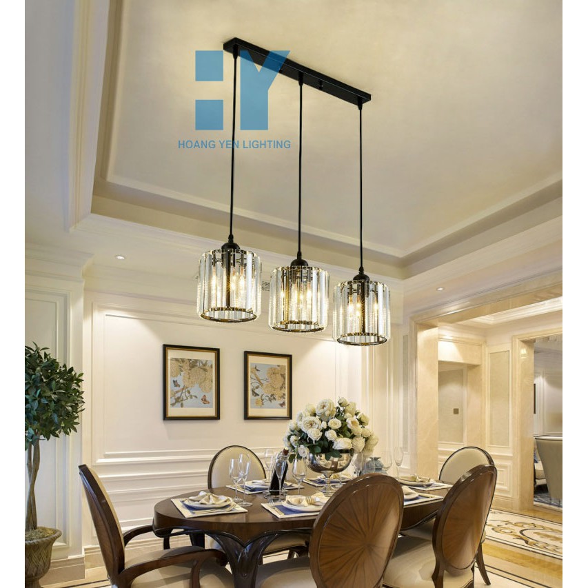 Đèn Thả Trang Trí Trần Nhà Bàn Ăn Phòng Ngủ Decor Nội Thất Hy2268 Pha Lê Trang Trí Hiện Đại - Kèm Bóng Led