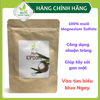 [Hcm]Muối Epsom Nguyên Chất 200G Viet Healthy Giúp Tẩy Sỏi Gan Mật Thải Độc Gan