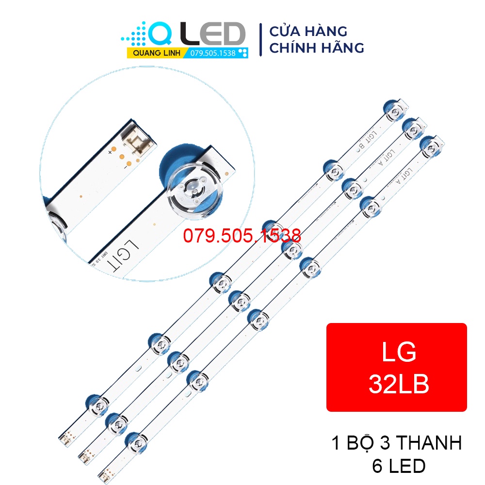 THANH LED TIVI LG 32LB550 32LB551 32LB560 32LB561 32LB582 32LF580 32LF550 32LF581D 32LF582D Innotek