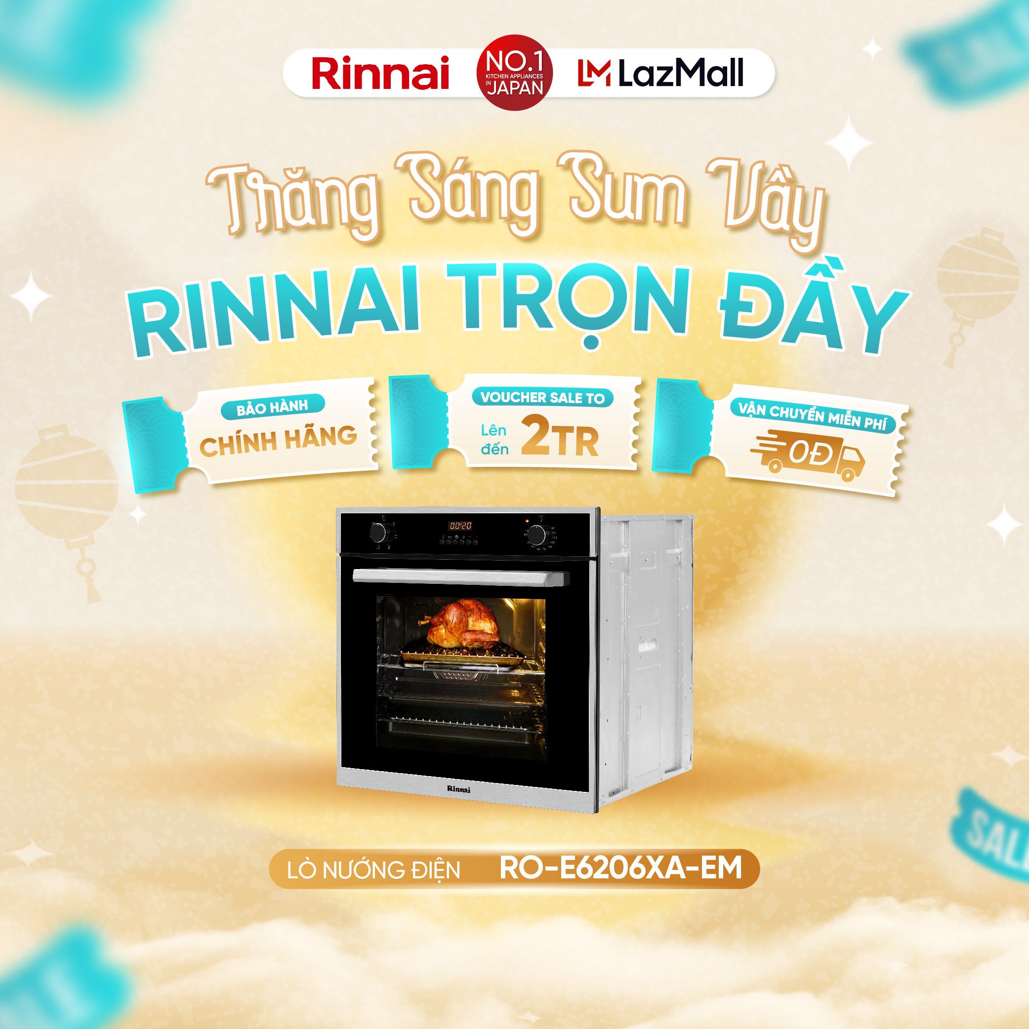 Lò Nướng Rinnai RO-E6206XA-EM 62L