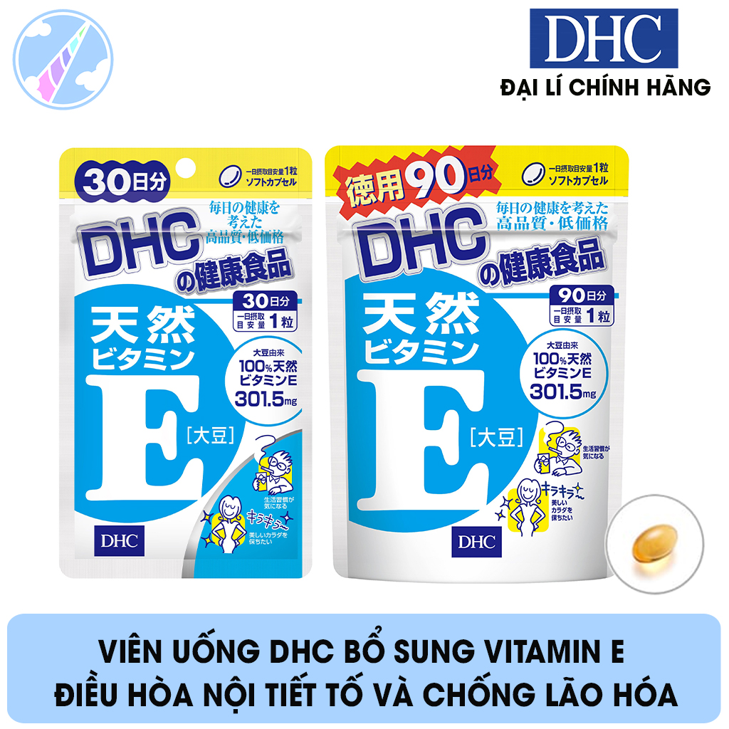 [Hcm]Viên Uống Dhc Bổ Sung Vitamin E Điều Hòa Nội Tiết Tố Và Chống Lão Hóa