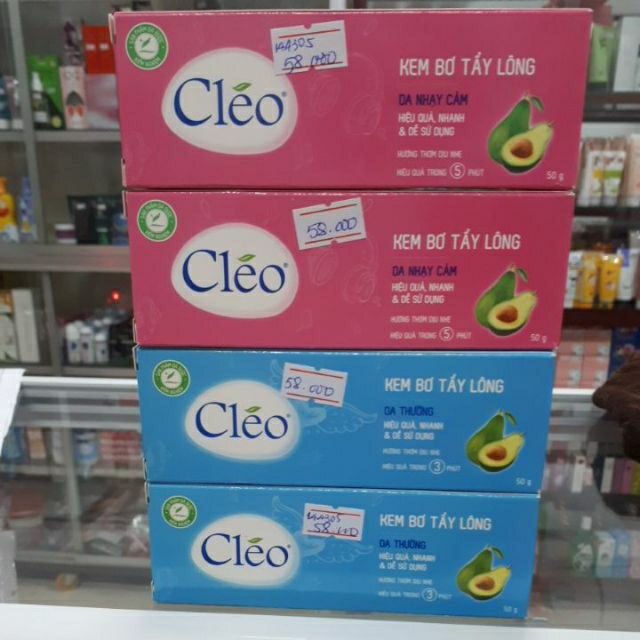 [Hcm]Kem Bơ Tẩy Lông"Cléo"50Grdịu Nhẹ Cho Dahiệu Quả Trong 5 Phút!