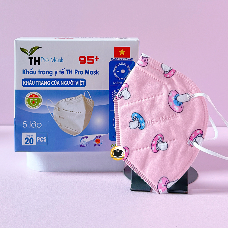 Khẩu trang trẻ em N95 _Combo 100cái_ dành cho trẻ từ 5-12 tuổi khẩu trang cho bé dày 4 lớp theo tiêu chuẩn Nhật Bản