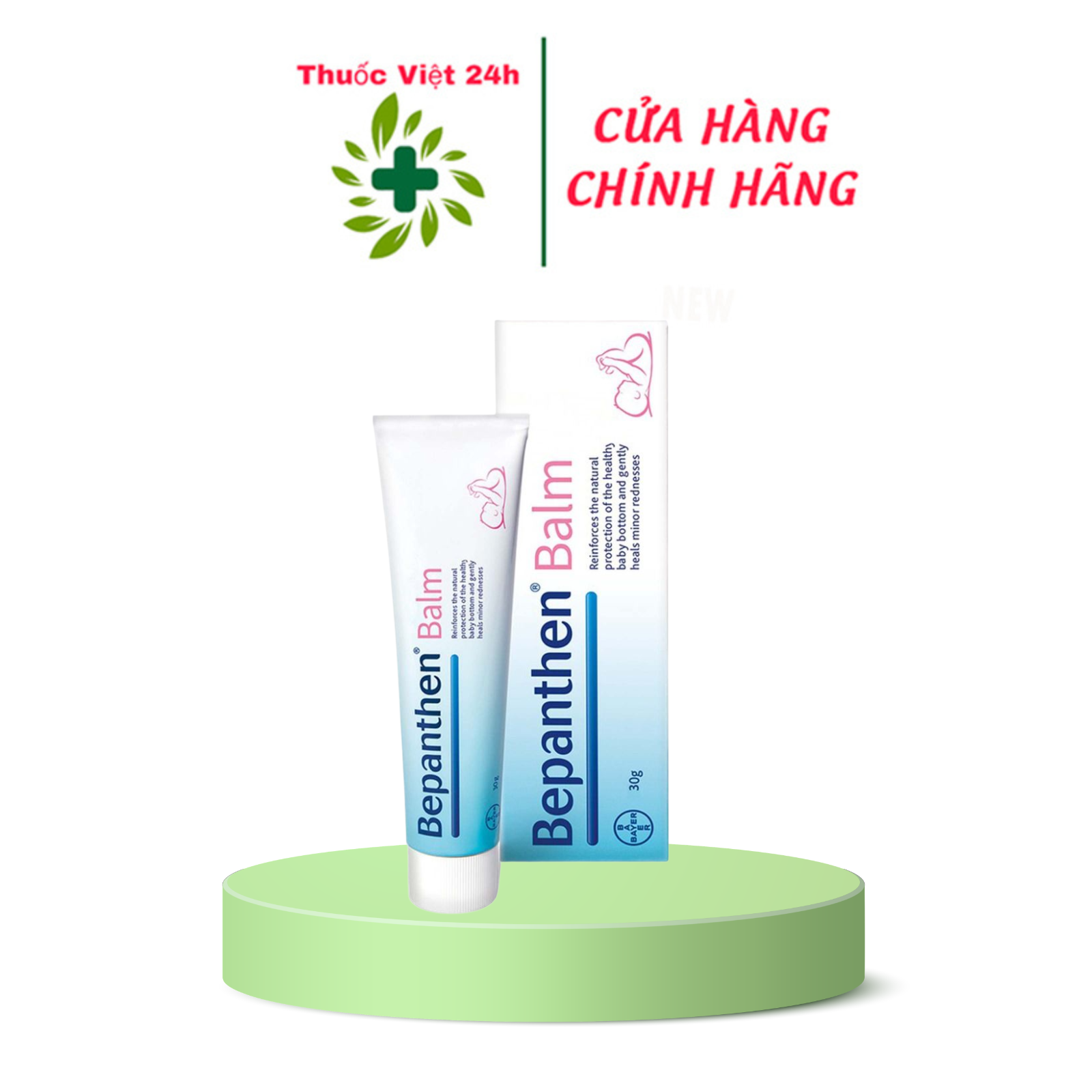 Bepanthen Balm - Kem Chống Hăm Giúp Làm Dịu Da Bé - Tuýp 30gr - ThuocViet24h