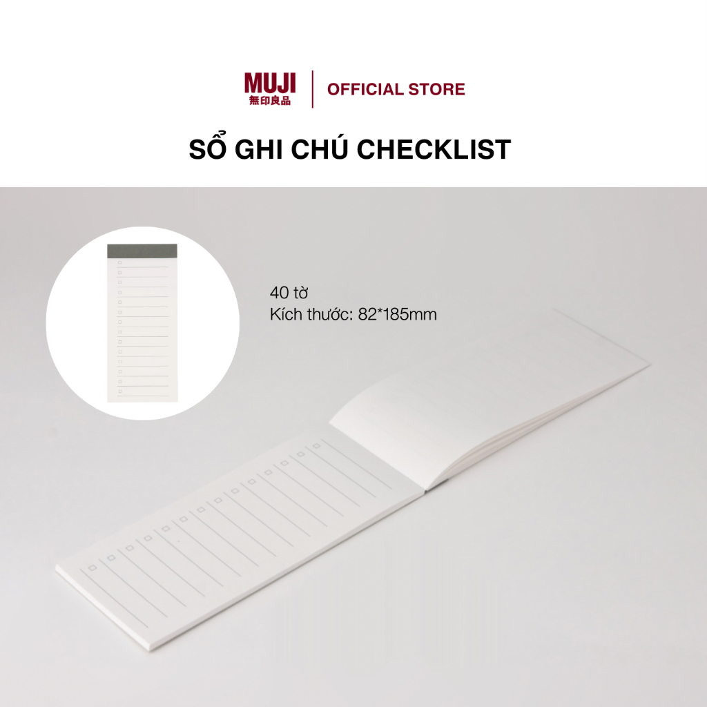 Sổ Ghi Chú Checklist MUJI