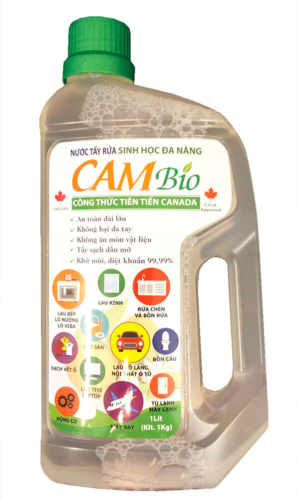 [Hcm]Nước Rửa Tay Khô Và Tẩy Rửa Diệt Khuẩn Sinh Học Đa Năng Cam Bio 1000Ml (Loại Đậm Đặc)