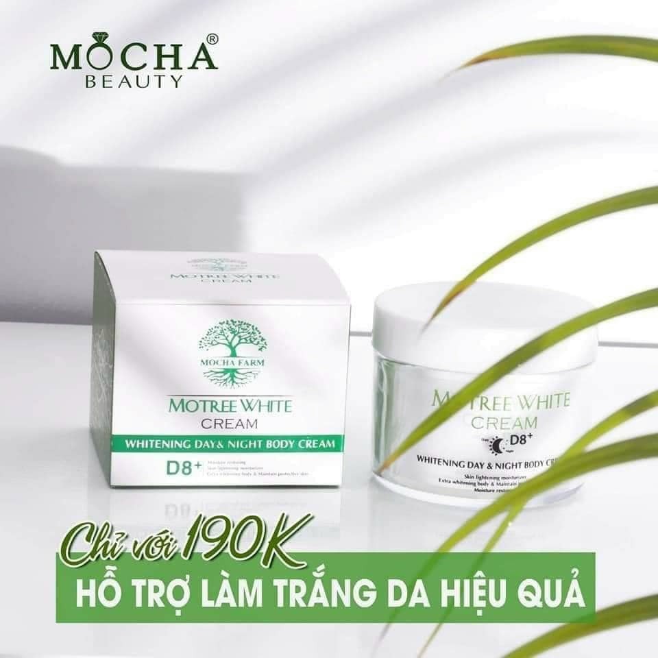 Kem Body Truyền Trắng Sữa 8D Motree Mocha 100Ml Chính Hãng Trắng Hồng Siêu Thâm Không Lộ Vân