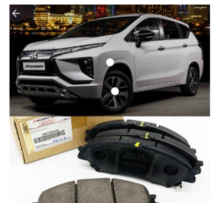 Bố thắng trước Mitsubishi Xpander má phanh trước Mitsubishi Xpander