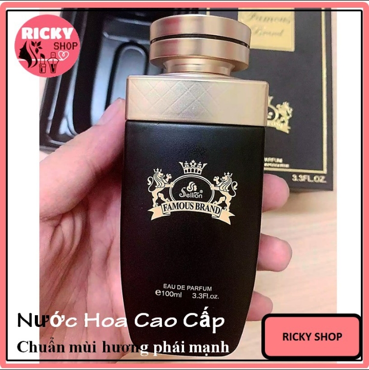 [Hcm][Giảm 15K Ship] Nước Hoa Nam Chính Hãng Sellion Famous Brand 100Ml