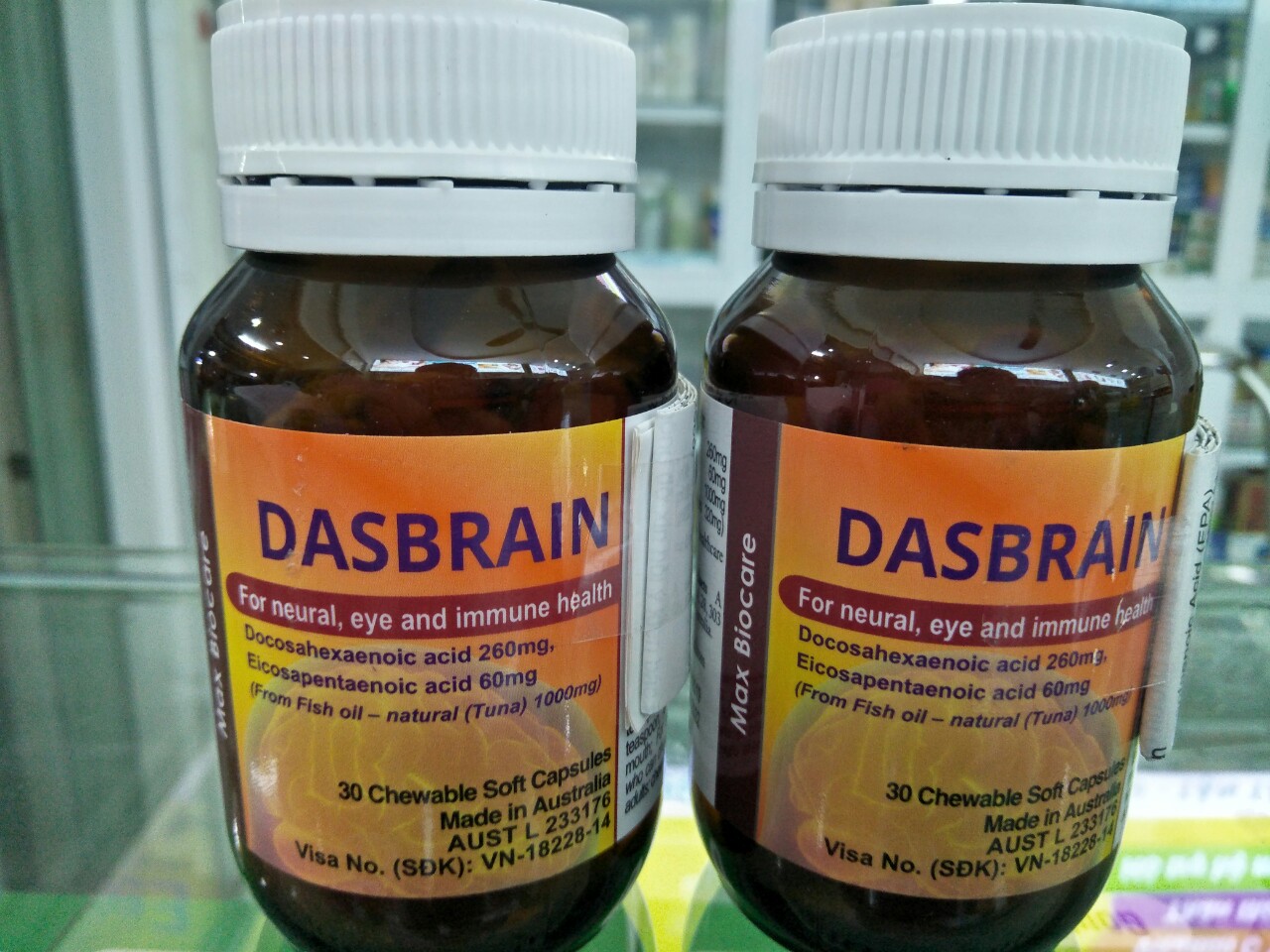 Dasbrain Dầu Cá Tự Nhiên Lọ 30 Viên