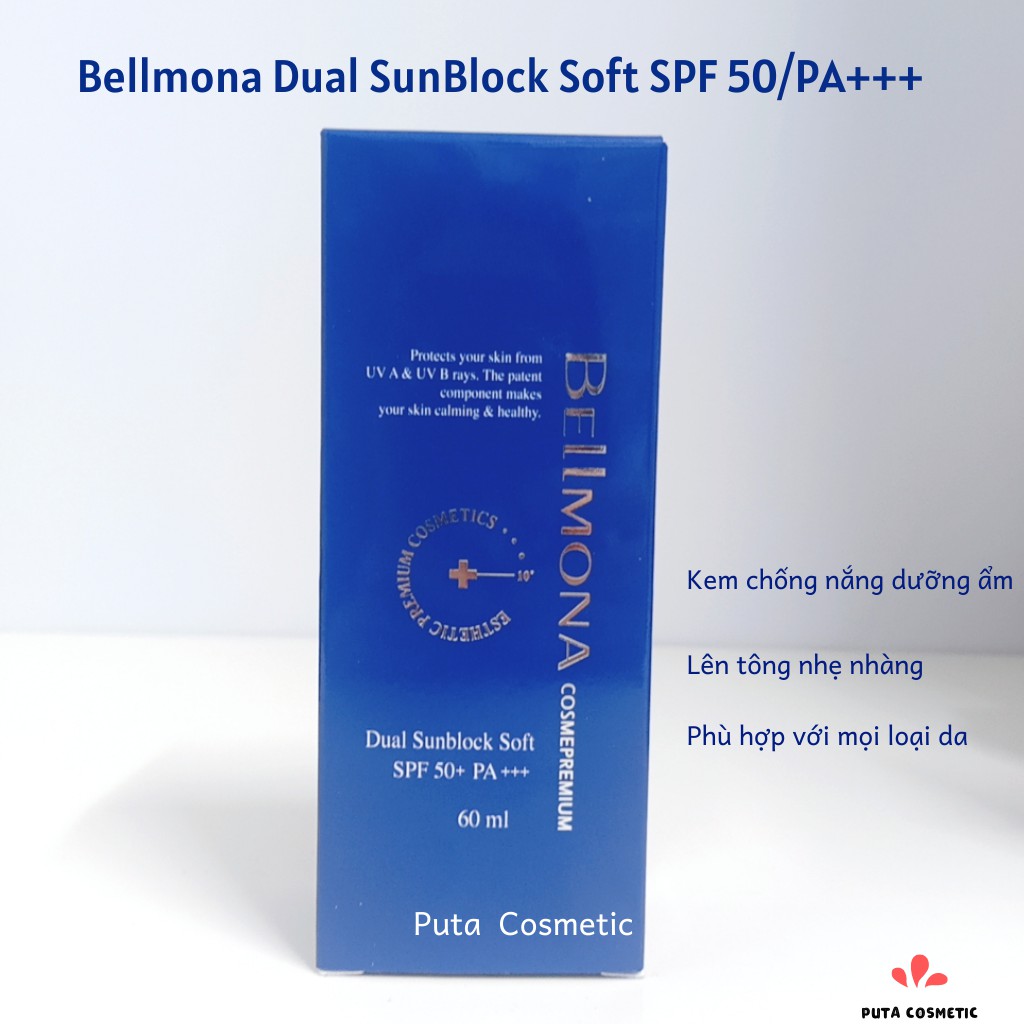 Kem Chống Nắng Bellmona - Dual Sun Block Soft Spf50 - Kem Chống Nắng Kép