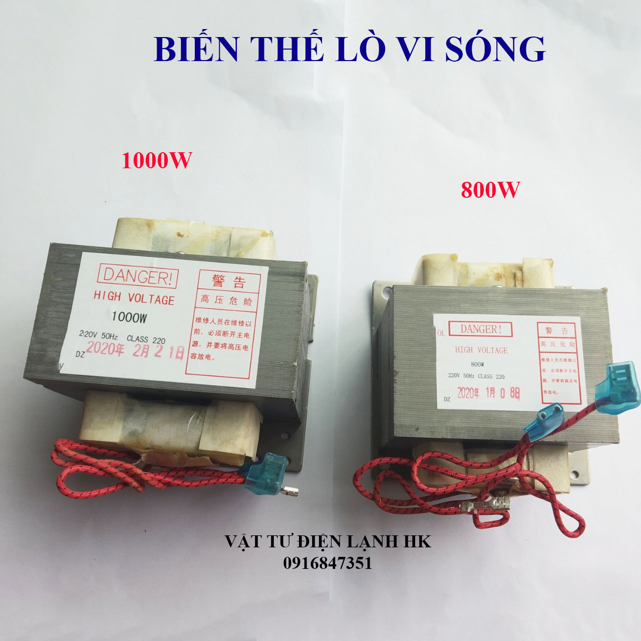 Biến thế - Biến áp lò vi sóng (hàng mới nguyên hộp) 800W - 1000W LVS