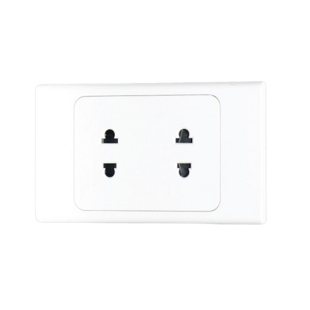 Ổ cắm đôi 2 chấu MPE (A20US2N)